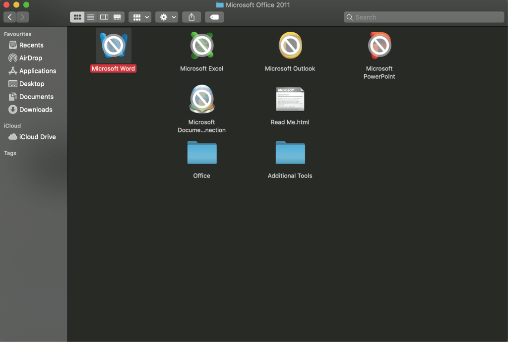 Microsoft Office på Mac virker ikke efter opdatering