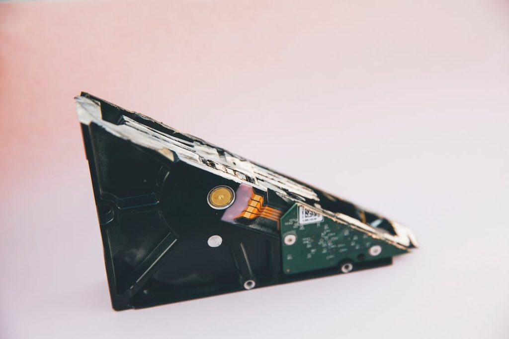Hardisk cut in two