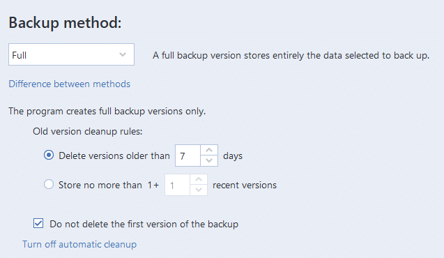 Backup med Acronis 2