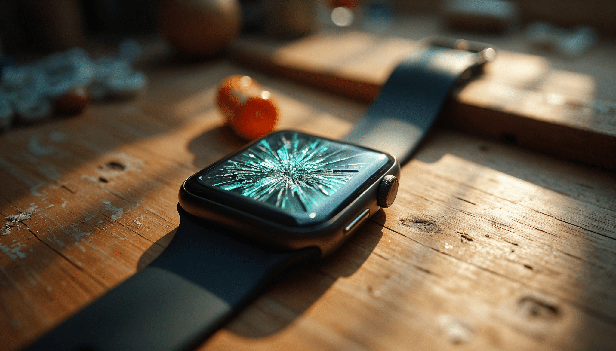 Apple Watch med knust skærm