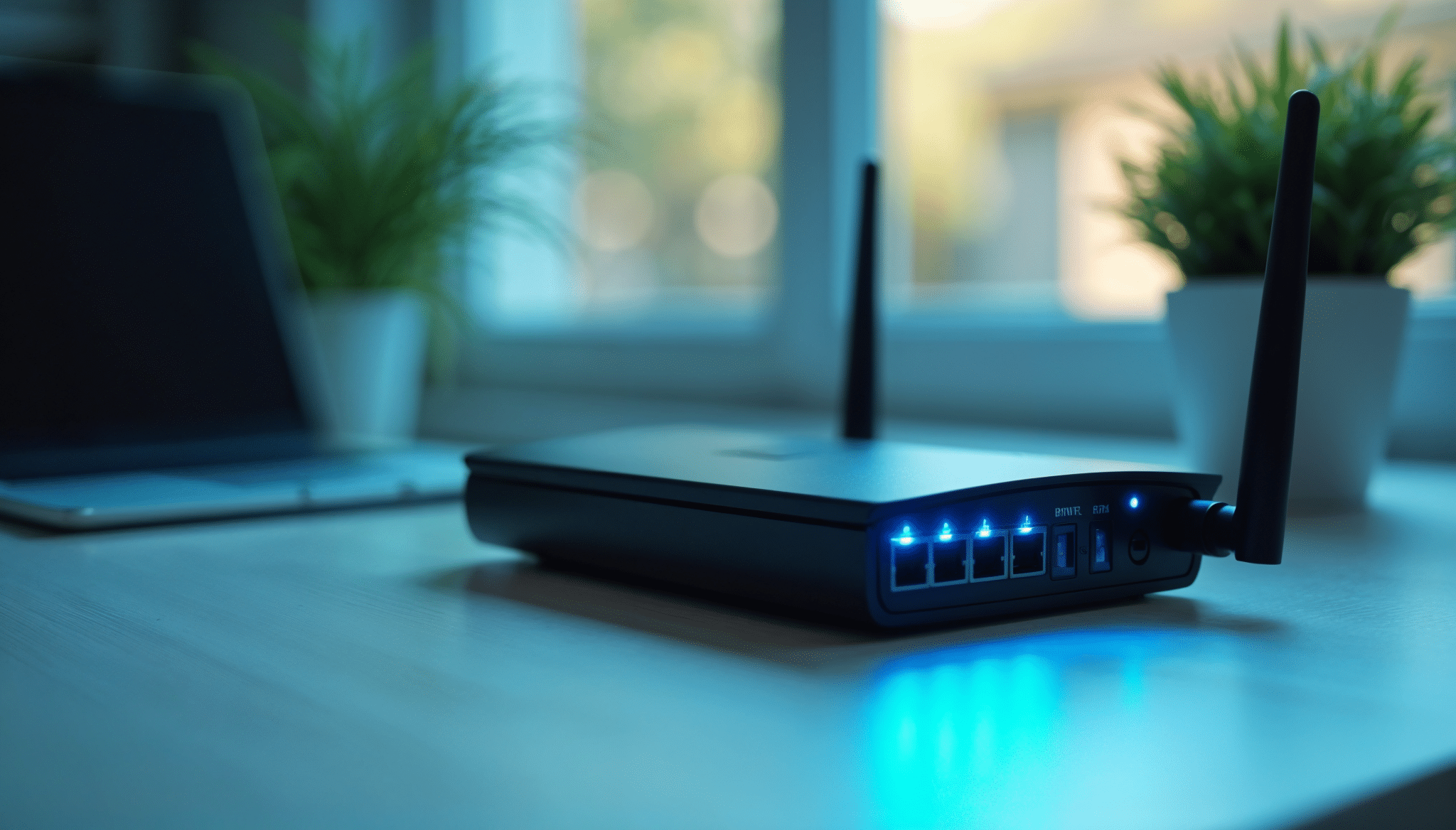 Log ind på router