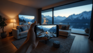 Streaming fra telefon til tv
