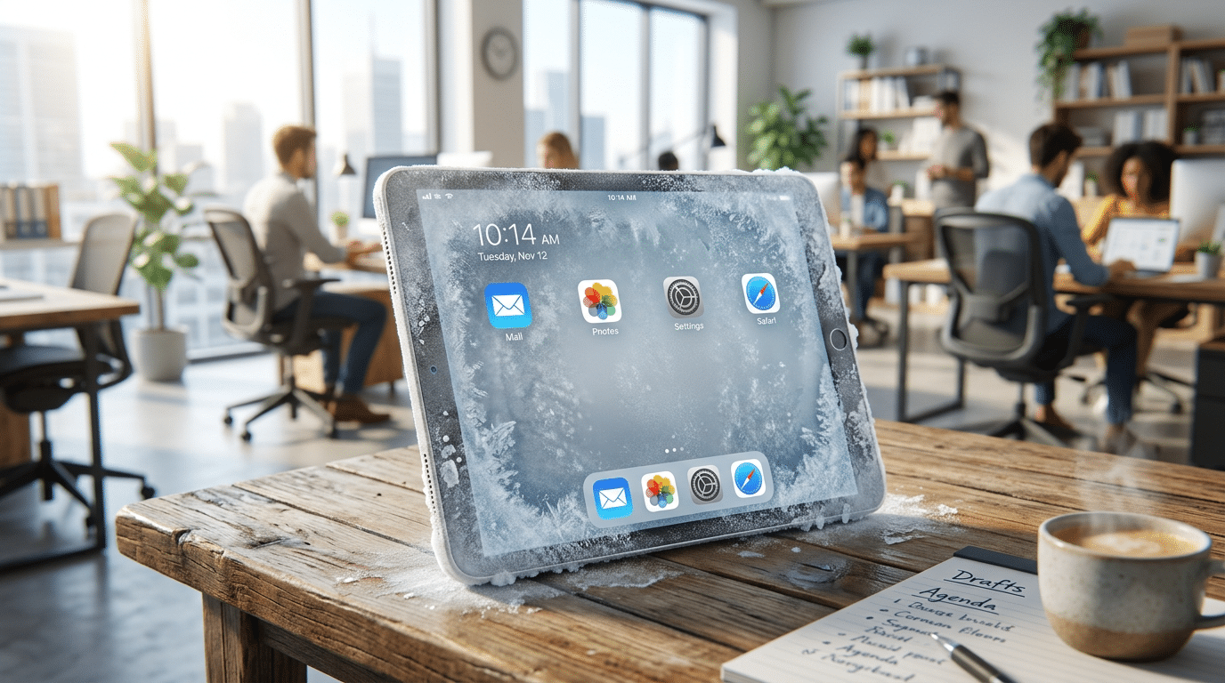 iPad fryser